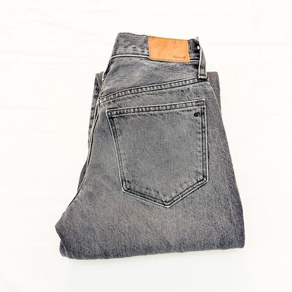Madewell The Slouchy Boyjean Gray Wash Denim Jeans Zip Fly Size 23P - Picture 1 of 8